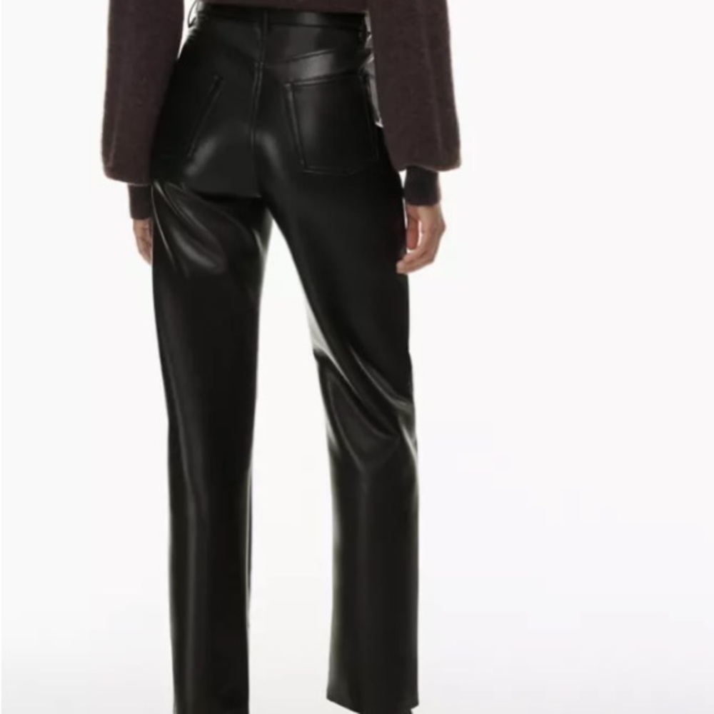 Wilfred Black Leather Pants - Picture 6 of 7